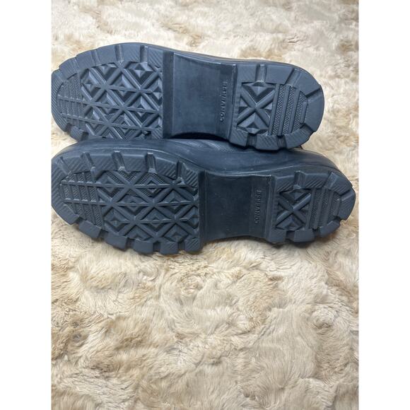 Converse Black Leather Hi top women’s 7 like new - Picture 5 of 6